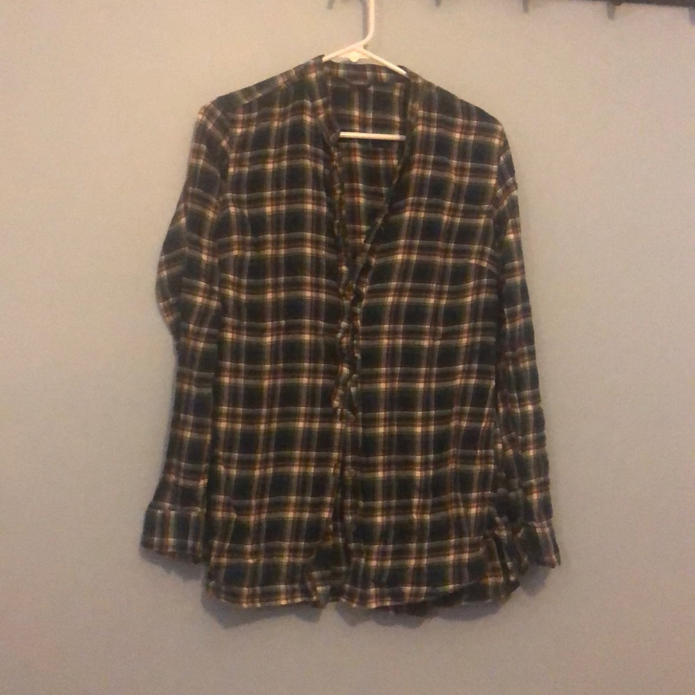 Ruffle Tunic Length Flannel